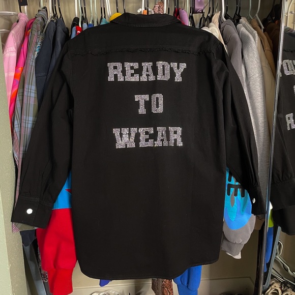 The Couture Club Ready to Wear Button Front Shirt - Picture 2 of 6